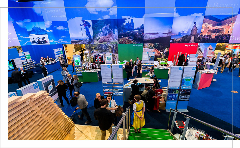 Exhibition signage solution display setup