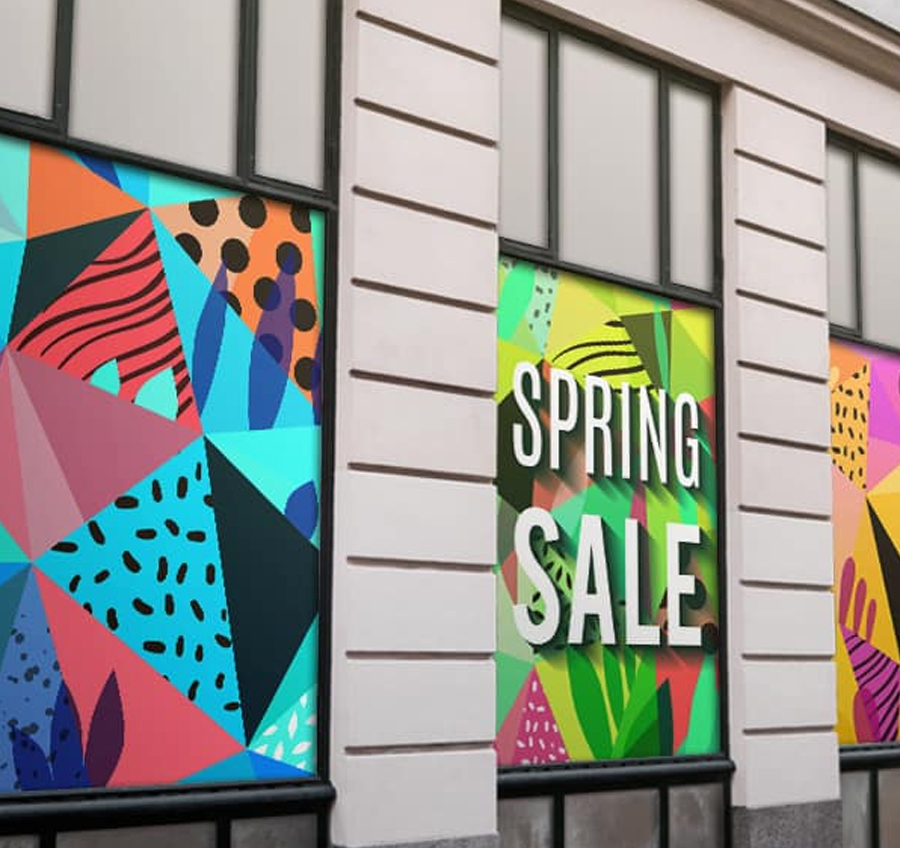 Custom Window Graphics for Business Branding and Advertising
